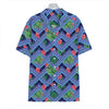 Tropical Aztec Geometric Pattern Print Hawaiian Shirt