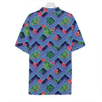 Tropical Aztec Geometric Pattern Print Hawaiian Shirt