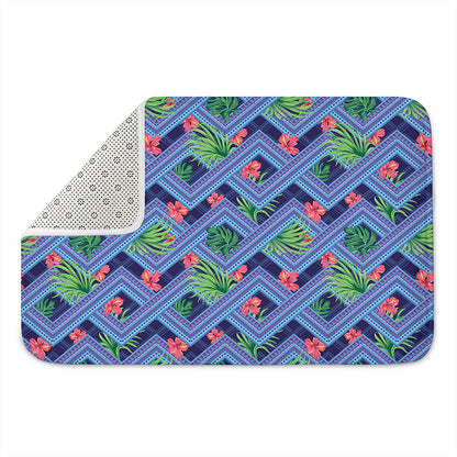 Tropical Aztec Geometric Pattern Print Indoor Door Mat