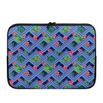 Tropical Aztec Geometric Pattern Print Laptop Sleeve