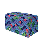 Tropical Aztec Geometric Pattern Print Leather Tissue Box Cover