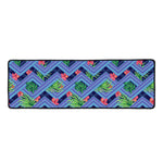 Tropical Aztec Geometric Pattern Print Long Kitchen Mat