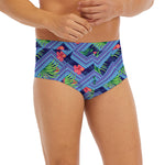 Tropical Aztec Geometric Pattern Print Men's Briefs