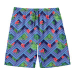 Tropical Aztec Geometric Pattern Print Men's Swim Trunks