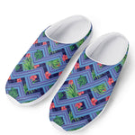 Tropical Aztec Geometric Pattern Print Mesh Casual Shoes