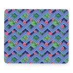 Tropical Aztec Geometric Pattern Print Mouse Pad