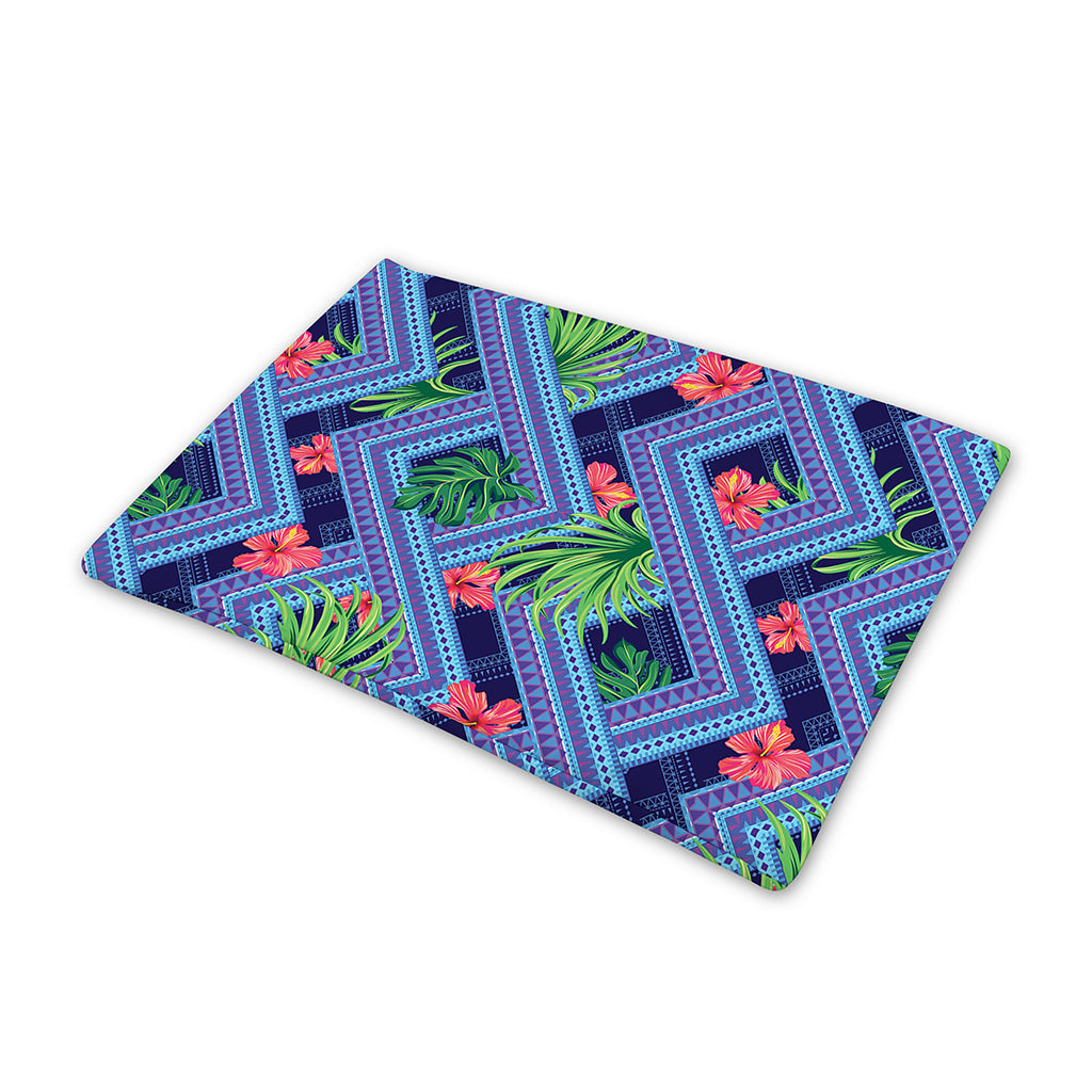 Tropical Aztec Geometric Pattern Print Pet Cooling Mat Cover