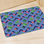Tropical Aztec Geometric Pattern Print Polyester Doormat