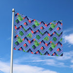 Tropical Aztec Geometric Pattern Print Polyester Flag