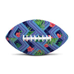 Tropical Aztec Geometric Pattern Print Rugby Ball