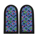 Tropical Aztec Geometric Pattern Print Skillet Handle Cover