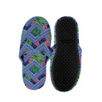 Tropical Aztec Geometric Pattern Print Slippers