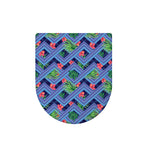 Tropical Aztec Geometric Pattern Print Toilet Lid Cover