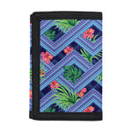 Tropical Aztec Geometric Pattern Print Trifold Wallet
