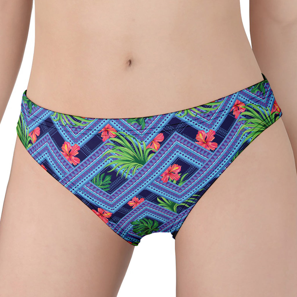 Tropical Aztec Geometric Pattern Print Women's Panties