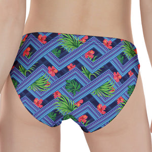 Tropical Aztec Geometric Pattern Print Women's Panties