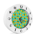 Tropical Banana Leaf Pattern Print Alarm Clock