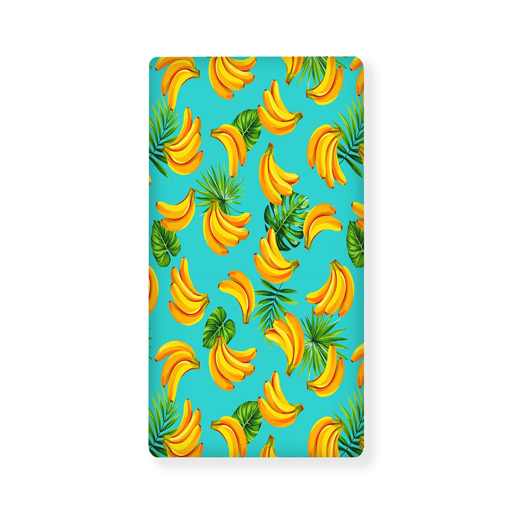 Tropical Banana Leaf Pattern Print Baby Crib Sheet