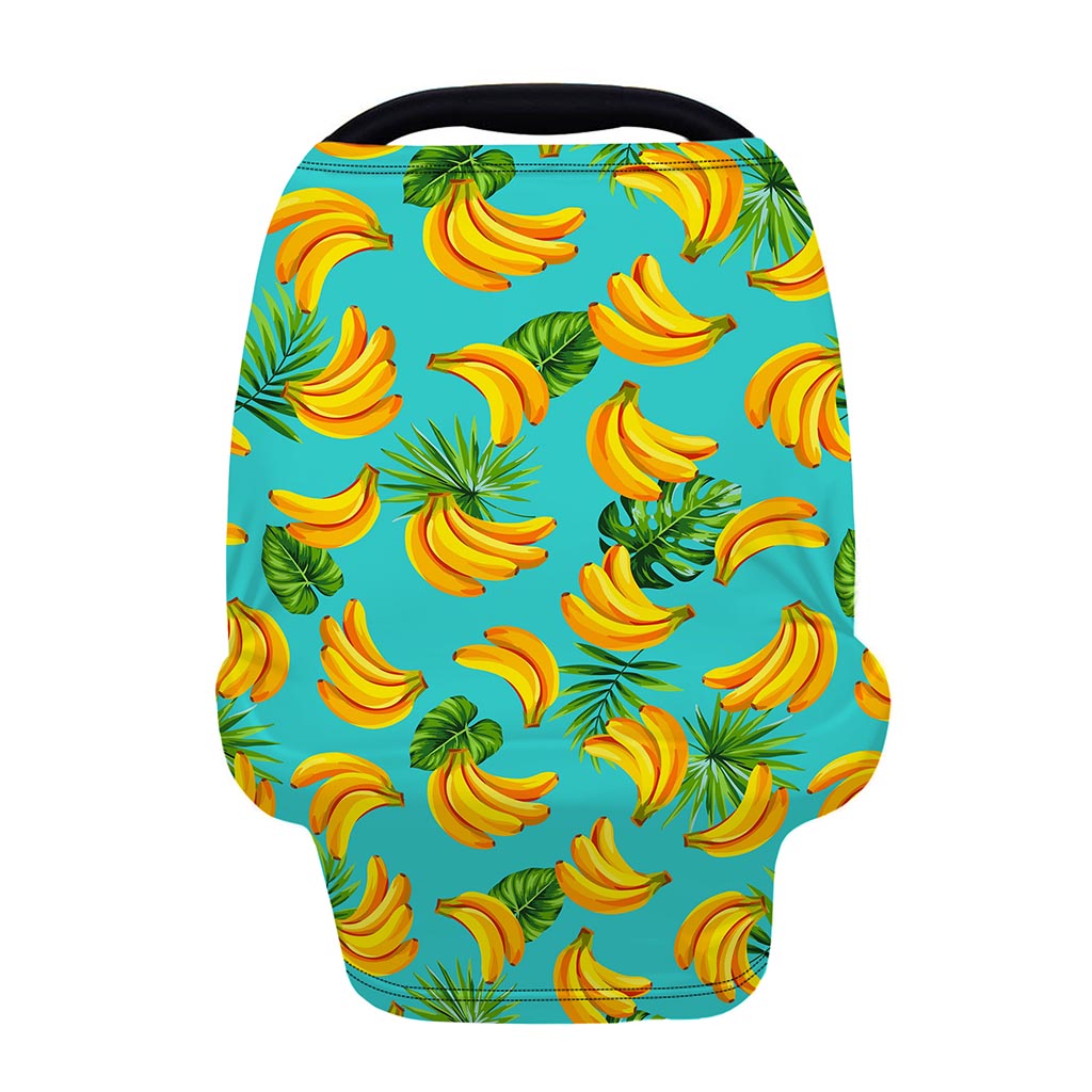 Tropical Banana Leaf Pattern Print Baby Seat Cover
