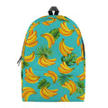 Tropical Banana Leaf Pattern Print School Backpack