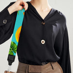 Tropical Banana Leaf Pattern Print Bag Strap
