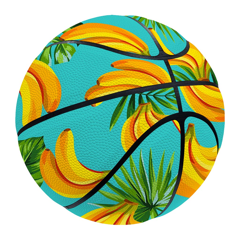 Tropical Banana Leaf Pattern Print Basketball