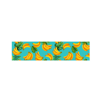 Tropical Banana Leaf Pattern Print Bed Runner