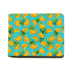 Tropical Banana Leaf Pattern Print Bifold Wallet