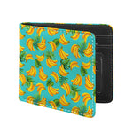 Tropical Banana Leaf Pattern Print Bifold Wallet