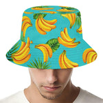 Tropical Banana Leaf Pattern Print Bucket Hat