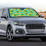 Tropical Banana Leaf Pattern Print Car Windshield Sun Shade