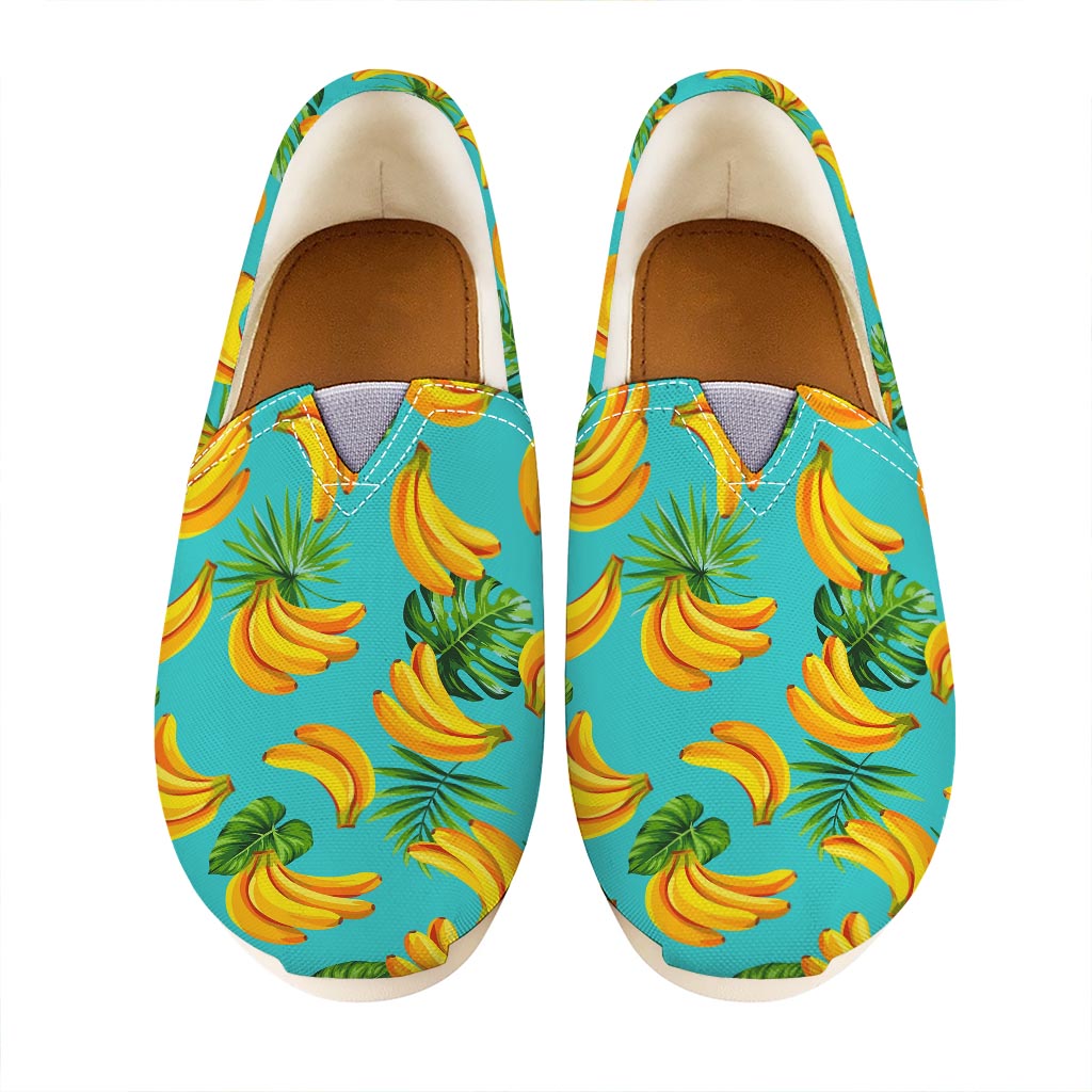 Tropical Banana Leaf Pattern Print Casual Shoes