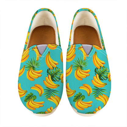 Tropical Banana Leaf Pattern Print Casual Shoes