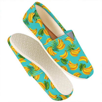 Tropical Banana Leaf Pattern Print Casual Shoes