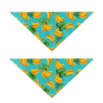 Tropical Banana Leaf Pattern Print Dog Bandana