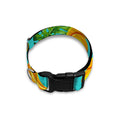Tropical Banana Leaf Pattern Print Dog Collar