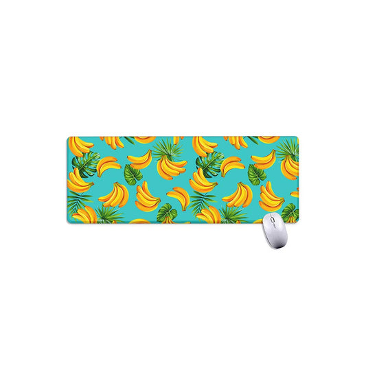 Tropical Banana Leaf Pattern Print Extended Mouse Pad