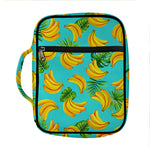 Tropical Banana Leaf Pattern Print Front Pocket Bible Bag