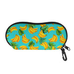 Tropical Banana Leaf Pattern Print Glasses Case