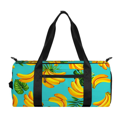 Tropical Banana Leaf Pattern Print Gym Bag