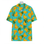Tropical Banana Leaf Pattern Print Hawaiian Shirt