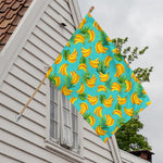 Tropical Banana Leaf Pattern Print House Flag