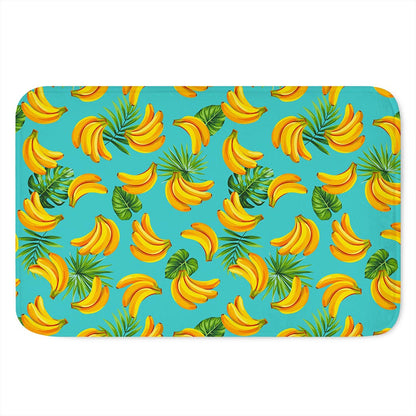 Tropical Banana Leaf Pattern Print Indoor Door Mat