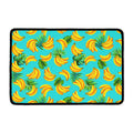 Tropical Banana Leaf Pattern Print Kitchen Mat
