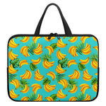 Tropical Banana Leaf Pattern Print Laptop Sleeve With Handle