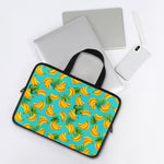 Tropical Banana Leaf Pattern Print Laptop Sleeve With Handle