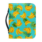 Tropical Banana Leaf Pattern Print Leather Bible Cover