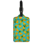 Tropical Banana Leaf Pattern Print Luggage Tag