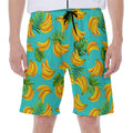 Tropical Banana Leaf Pattern Print Men's Beach Shorts