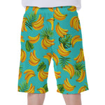 Tropical Banana Leaf Pattern Print Men's Beach Shorts